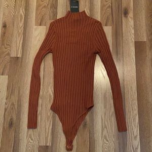Forever 21 Rust Sweater/Bodysuit